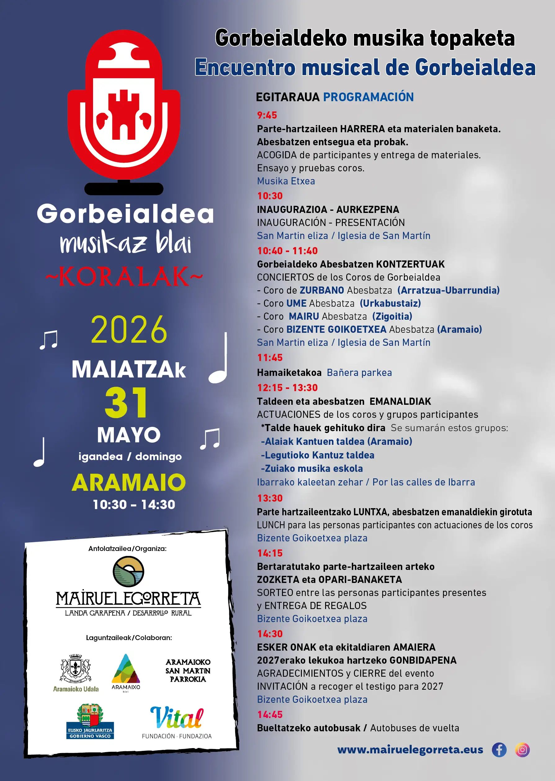 GORBEIALDEA MUSIKAZ BLAI -Koralak- 2026